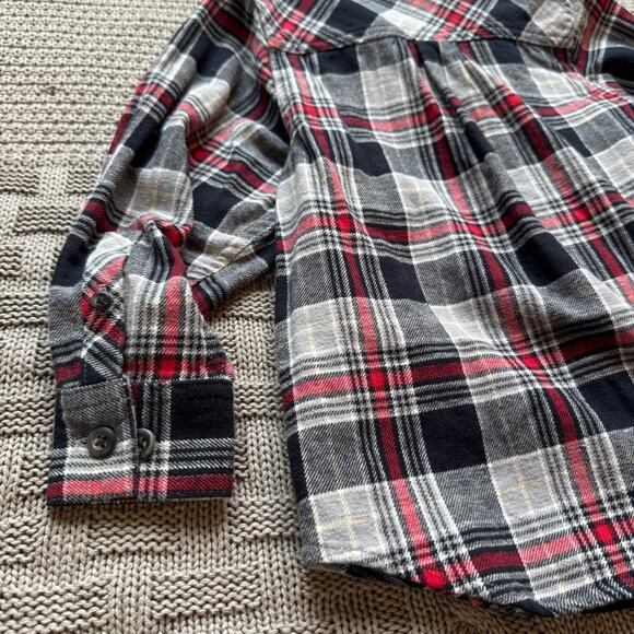 Hanna Andersson Plaid Cotton Flannel Button Down ~ 4 - Picture 10 of 12